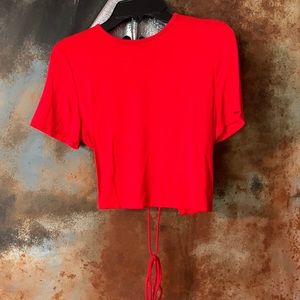 Red tie top